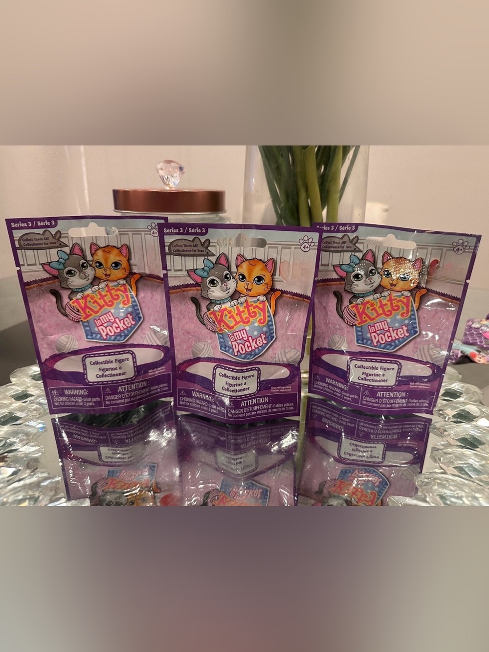 Kitty In My Pocket Series 3 Sealed Blind Bags Lot of 3 Collectible Kittens Cats